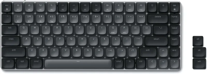 Πληκτρολόγιο Satechi SM1 Slim Mechanical Backlit Bluetooth Keyboard Ασύρματο Μηχανικό με Οπίσθιο Φωτισμό & Brown Διακόπτες Αγγλικό US - Dark (ST-KSM1DK-EN)