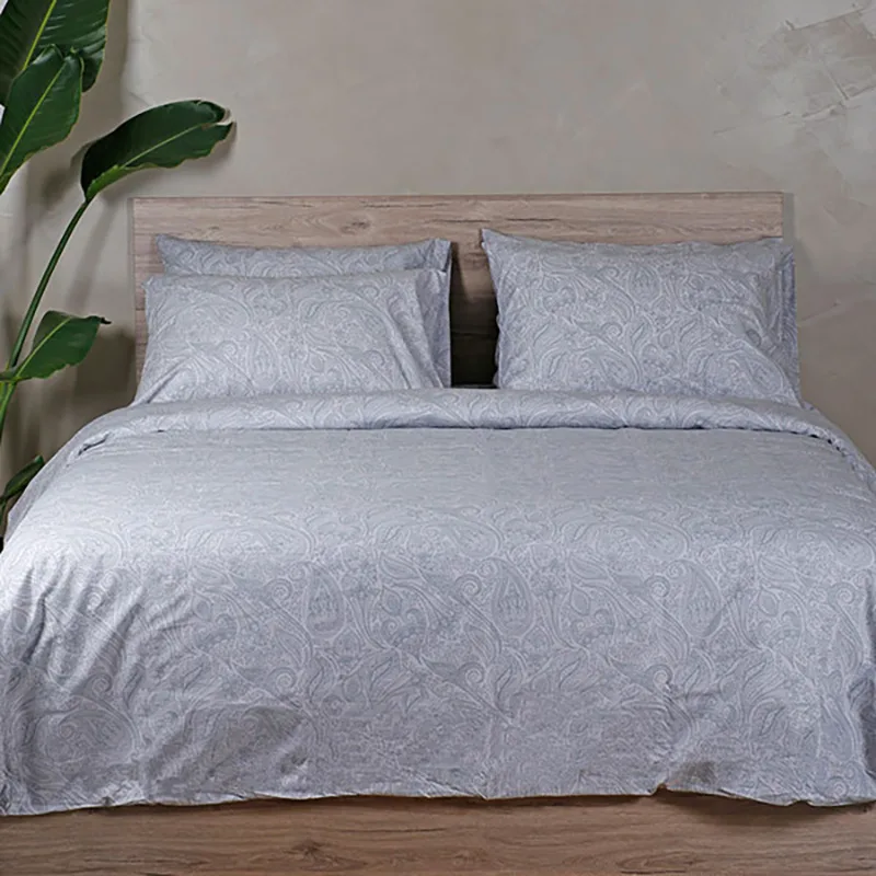 Σεντόνια Διπλά (Σετ) 150X205+30 Sunshine Cotton Feelings 2040 Grey Με Λάστιχο (150x205+30)