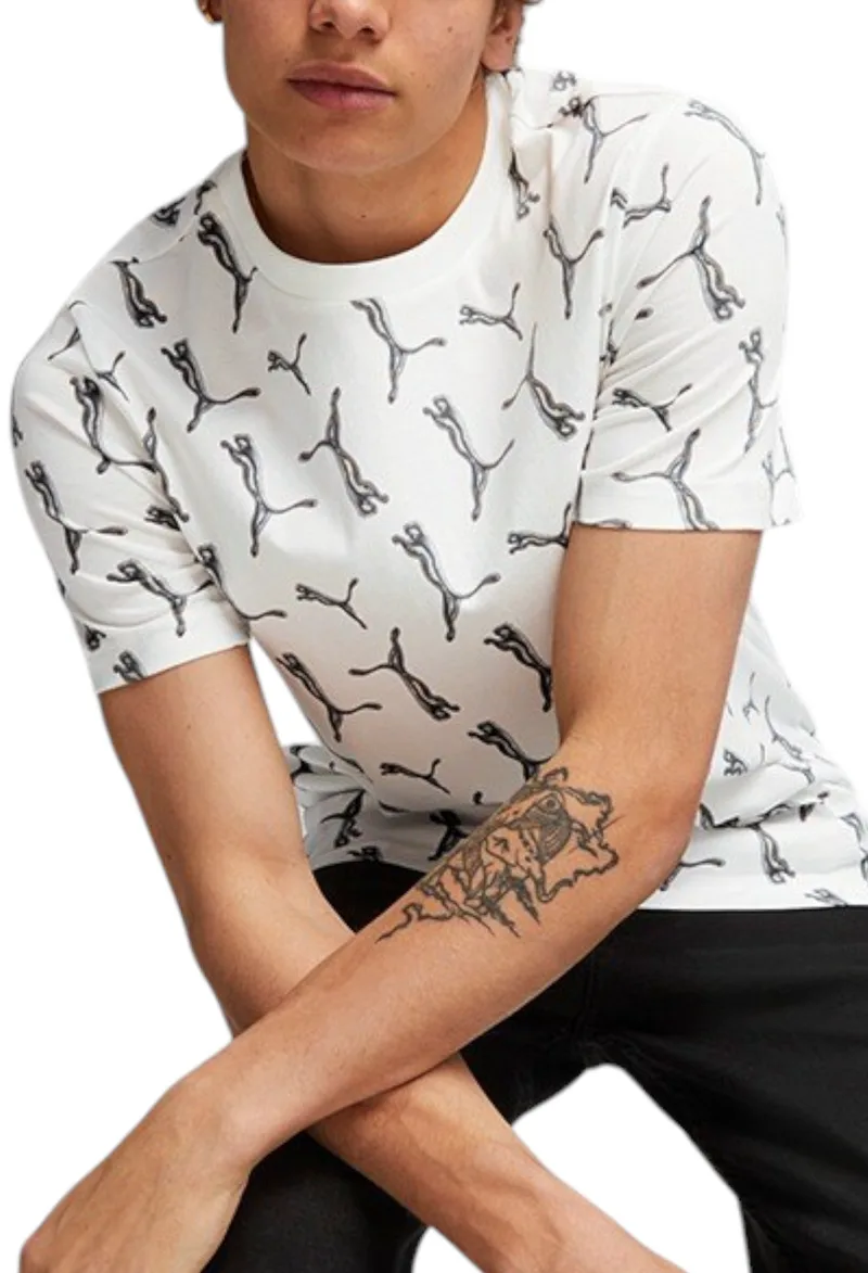 Μπλούζα Κοντομάνικη Puma ESS+ Logo Lab Holiday AOP 675923-02 Ανδρικό