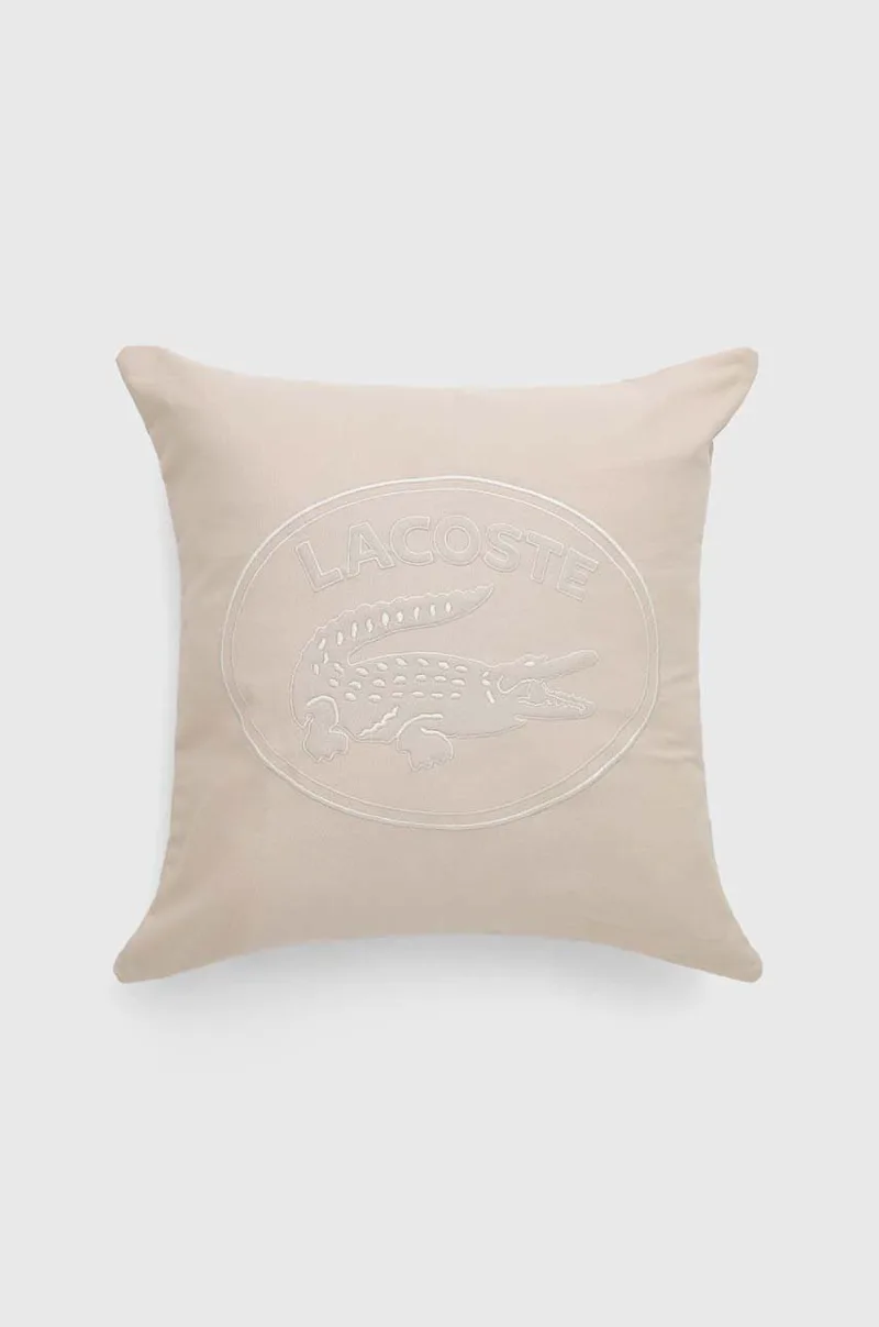 Διακοσμητική μαξιλαροθήκη Lacoste L Lacoste Μπεζ 45 x 45 cm