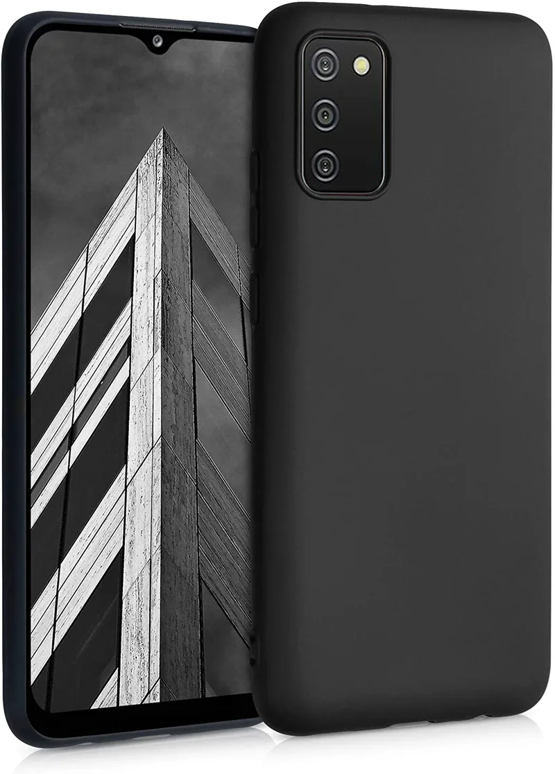 KWmobile Θήκη Σιλικόνης Samsung Galaxy A02s - Black Matte (54045.47)