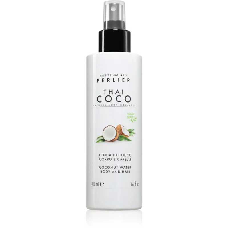 Perlier Thai Coco Coconut Water Body And Hair Αρωματικό σπρέι σώματος και μαλλιών για σώμα και μαλλιά αρώματα 200 ml
