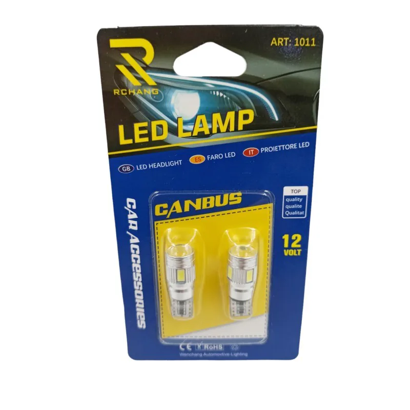 Λάμπες Αυτοκινήτου RCHANG T10 Canbus LED 12V Σετ 2τμχ