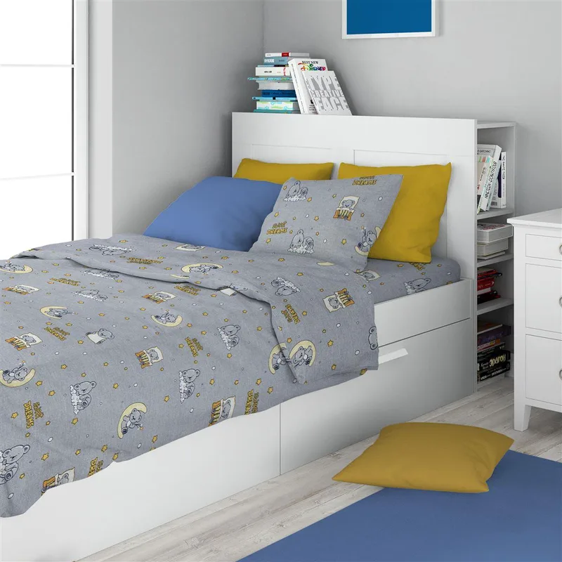 Σετ Σεντόνια 2τμχ Μονά 160x240εκ. Sweet Dreams 552 Grey DimCol (Ύφασμα: Βαμβάκι 100%, Τύπος κατωσέντονου: Χωρίς Λάστιχο, Χρώμα: Γκρι) - DimCol - 32112123034