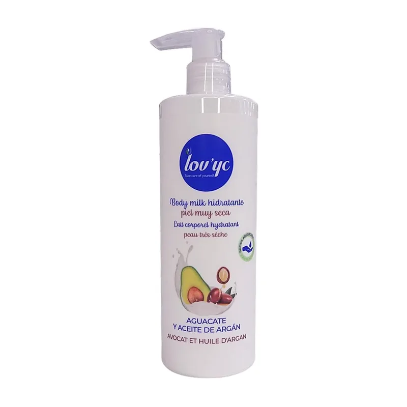 Lovyc Avocado and Argan Oil Corporal Milk Moisturizing Very Dry Skin 400 ml
