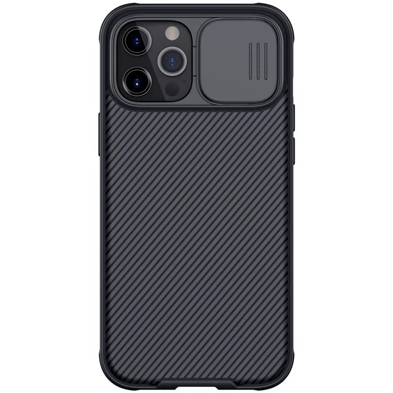 Nillkin CamShield Pro - Σκληρή Θήκη με Κάλυμμα για την Κάμερα - Apple iPhone 12 / 12 Pro - Black (6902048202351)