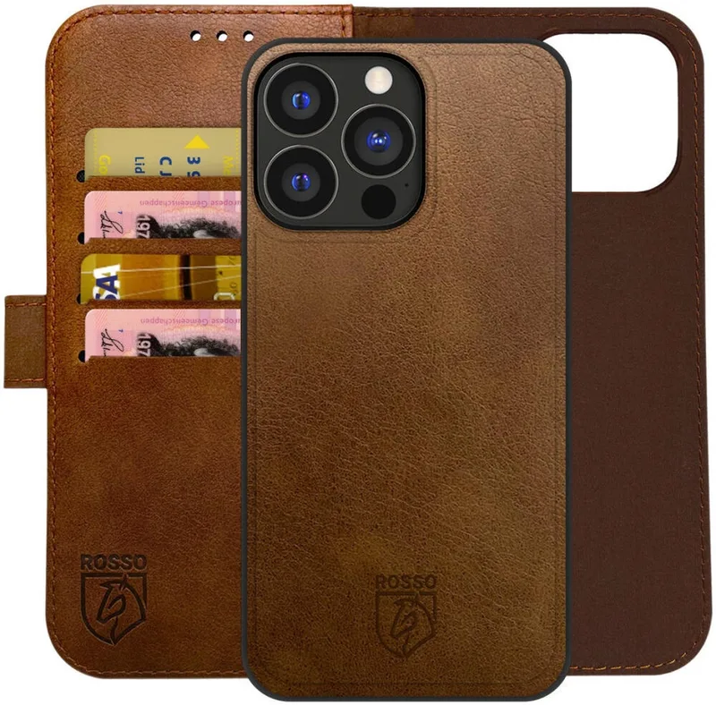 Θήκη Apple iPhone 16 Pro Max - Κόκκινο Element 2 in 1 PU Πορτοφόλι - Brown (8719246454370)