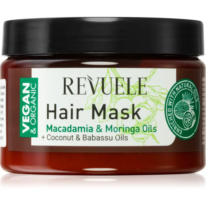 Revuele Vegan & Organic αναζωογονητική μάσκα για τα μαλλιά 360 ml
