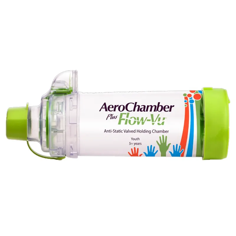 Aerochamber Plus Flow-Vu Αντιστατικός Αεροθάλαμος με Επιστόμιο Youth Kidz 1 Τεμάχιο