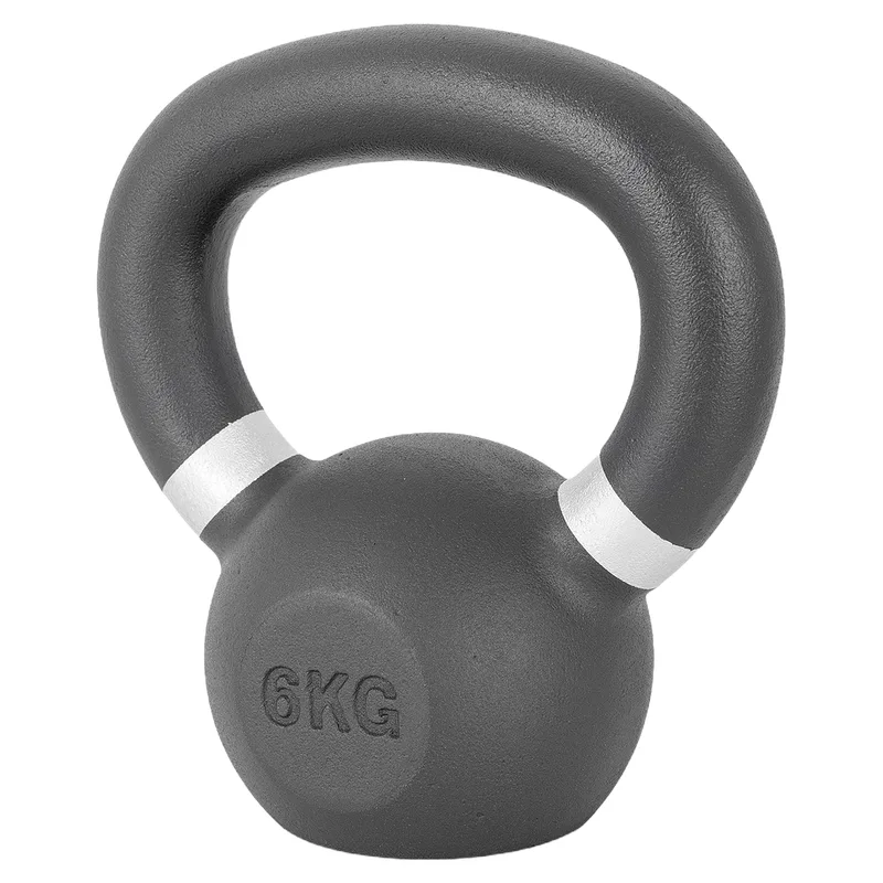 Kettlebell Cast Iron 6kg Μαύρο/Λευκό