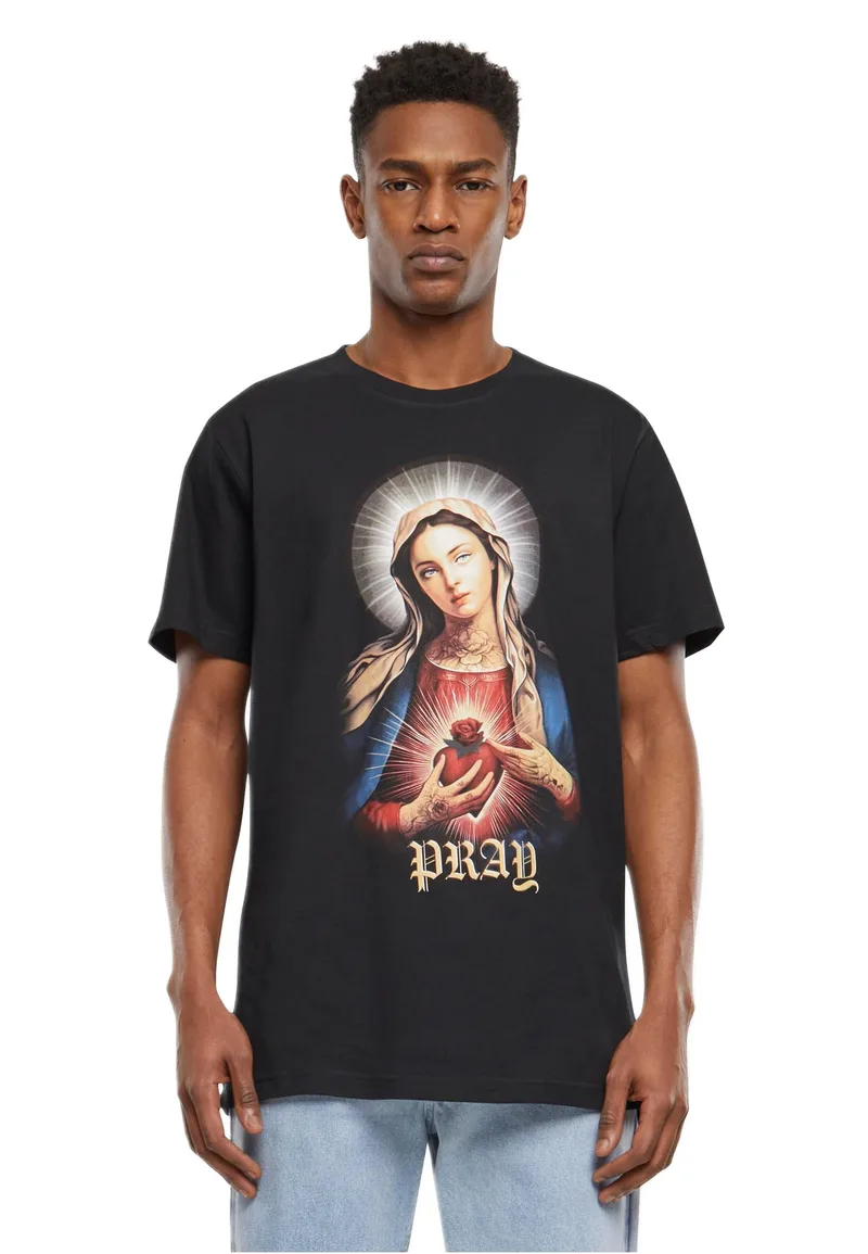 Praying Mary Tee Mister Tee MT3025-00007 Black