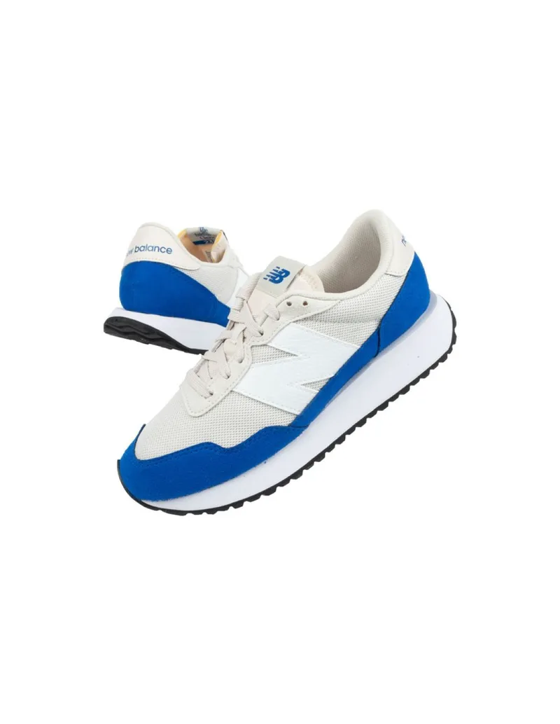 New Balance 237 Ανδρικά Flatforms Sneakers Λευκά MS237PL1