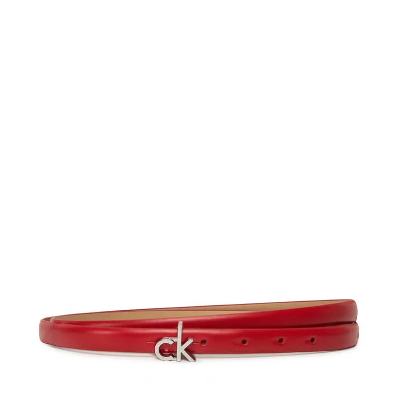Ζώνη Γυναικεία Calvin Klein Ck Buckle Skinny Belt 1.5 K60K612932 Κόκκινο