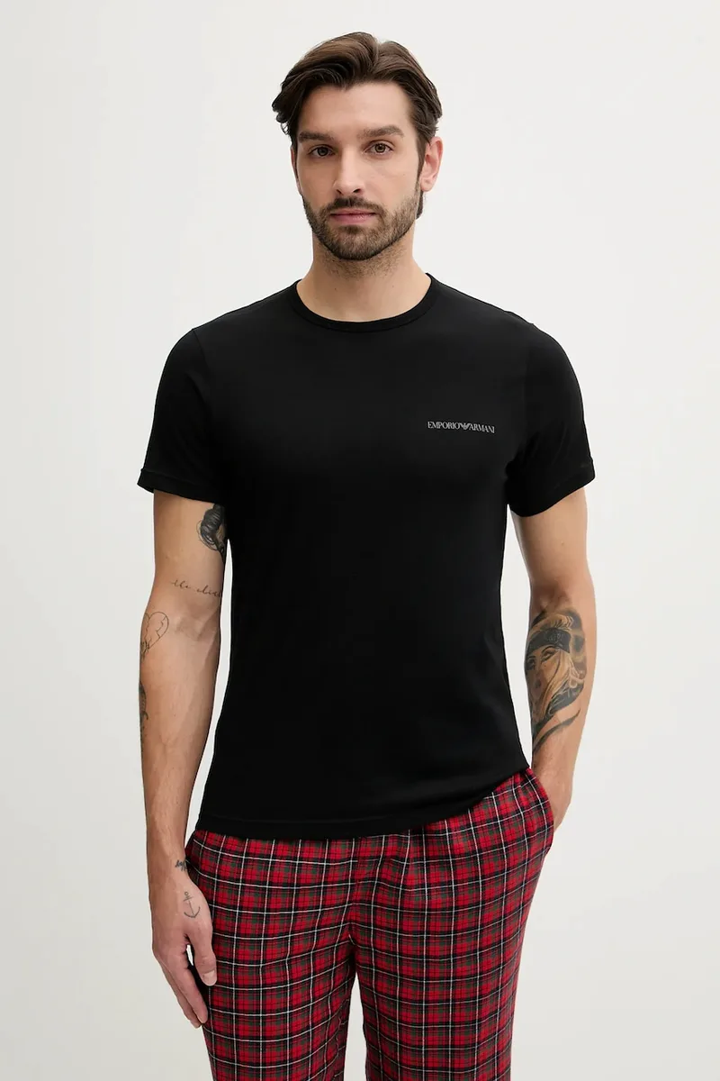 Βαμβακερό lounge t-shirt Emporio Armani Underwear 2-pack