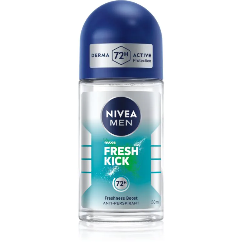 NIVEA MEN Fresh Kick αντιιδρωτικό ρολλ-ον για άντρες 50 ml