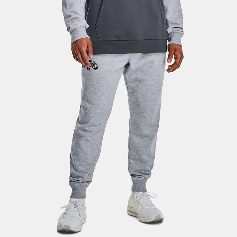 UA RIVAL FLEECE WORDMARK JOGGERS ΓΚΡΙ