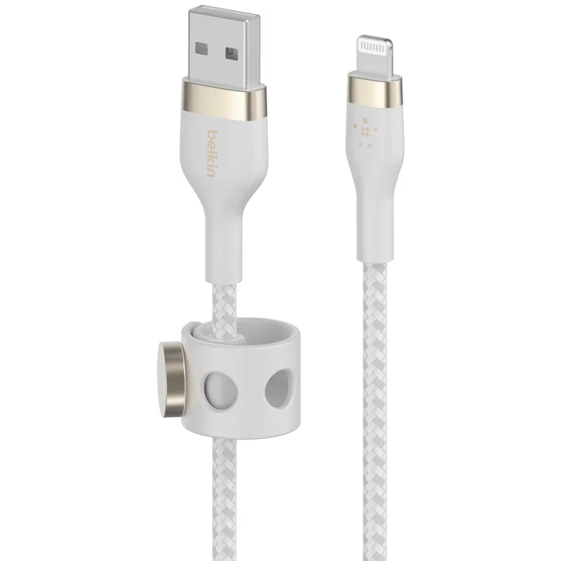 Belkin Flex Lightning/USB-A Καλώδιο 3m MFi Certified - Λευκό