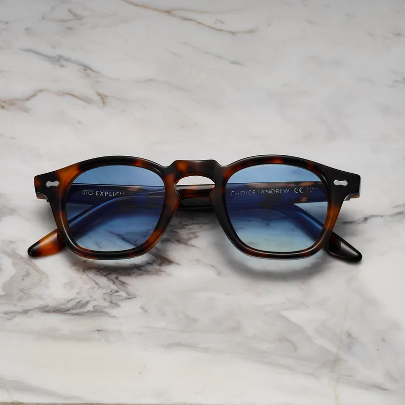 ANDREW A14EP5 - ANDREW - TORTOISE - GRADIENT BLUE Sunglasses | Tortoise | Gradient Blue Shades | Explicit Poets Sunglasses