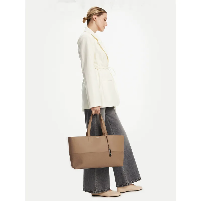 Τσάντα Calvin Klein Ck Mixmedia Shopper_Mono K60K613166 Μπεζ