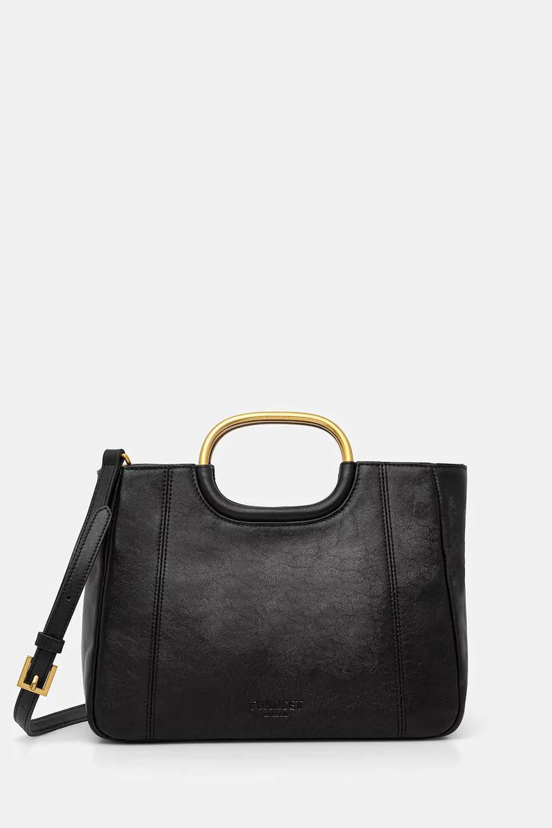Twinset tote γυναικεία δερμάτινη