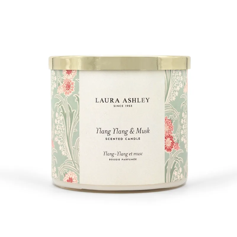 Laura Ashley Αρωματικό Κερί Ylang Ylang & Musk 400gr