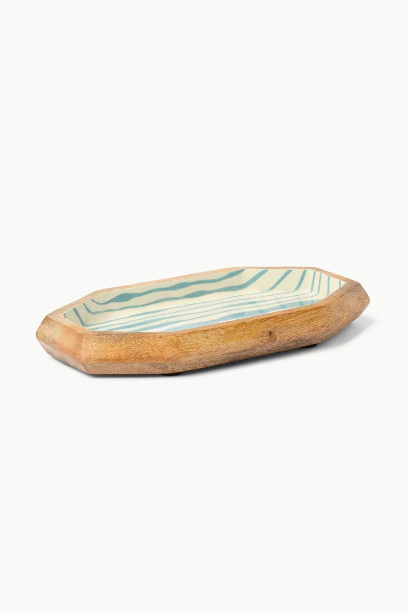 Coincasa δίσκος σερβιρίσματος από μάνγκο 15 x 28 cm - 006813667 Καφέ
