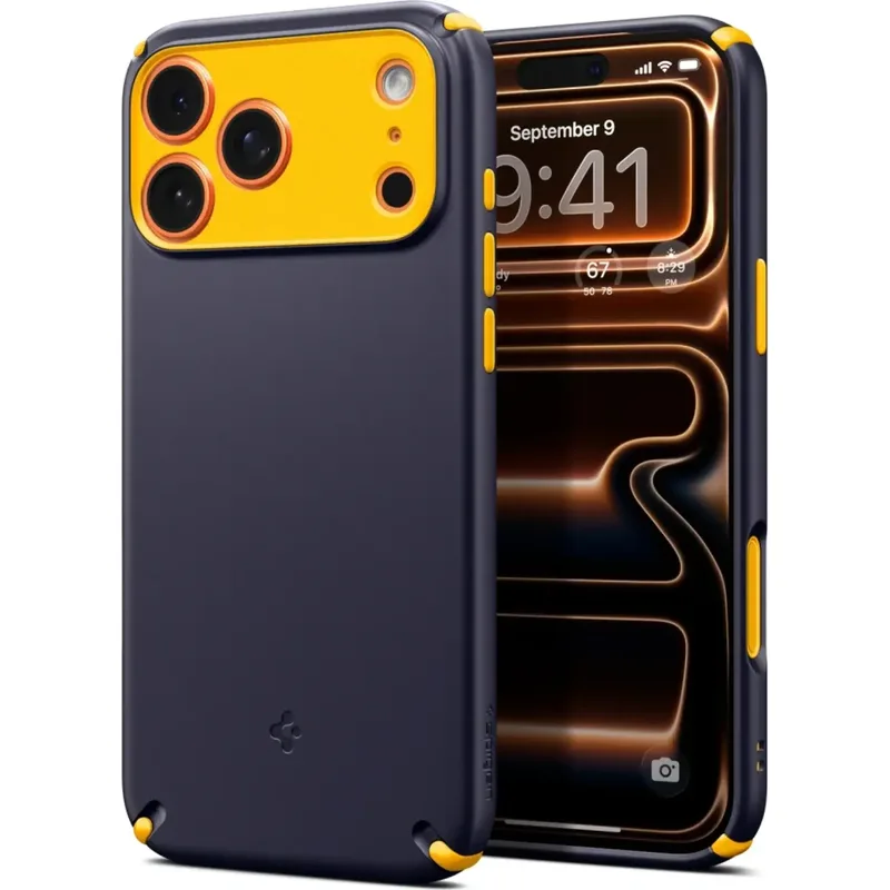 Θήκη iPhone 17 Pro Spigen Nano Pop Hybrid MagFit Ανθεκτική Σκληρή με MagSafe - Blueberry Navy (ACS11149)
