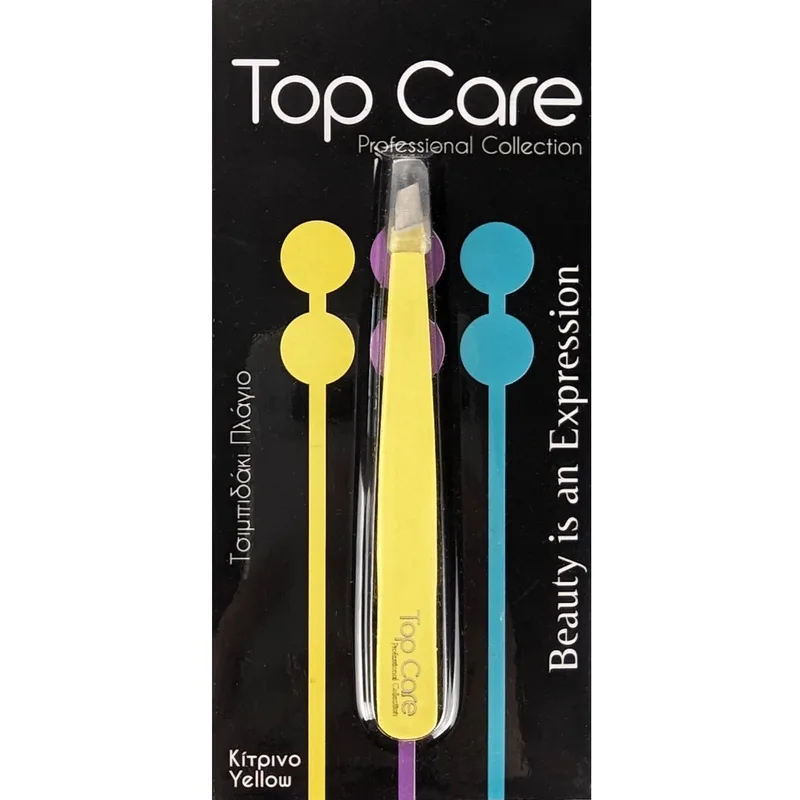 Top Care Side Tweezers Τσιμπιδάκι Πλάγιο 1 Τεμάχιο - Κίτρινο