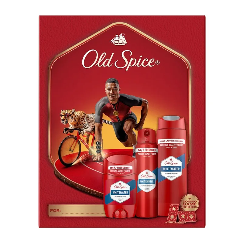 Old Spice Ironman Σετ Δώρου Με Αποσμητικό Στικ, Σπρέι & Αφρόλουτρο Whitewater