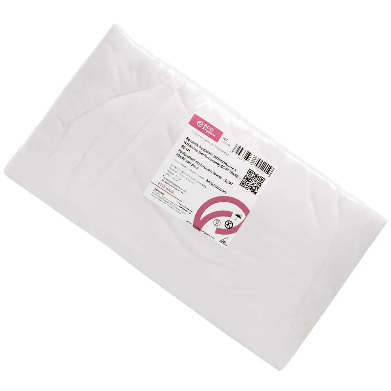 Eko-Higiena Disposable Perforated Nonwoven Hairdressing Towels Soft 70x40cm 50pcs