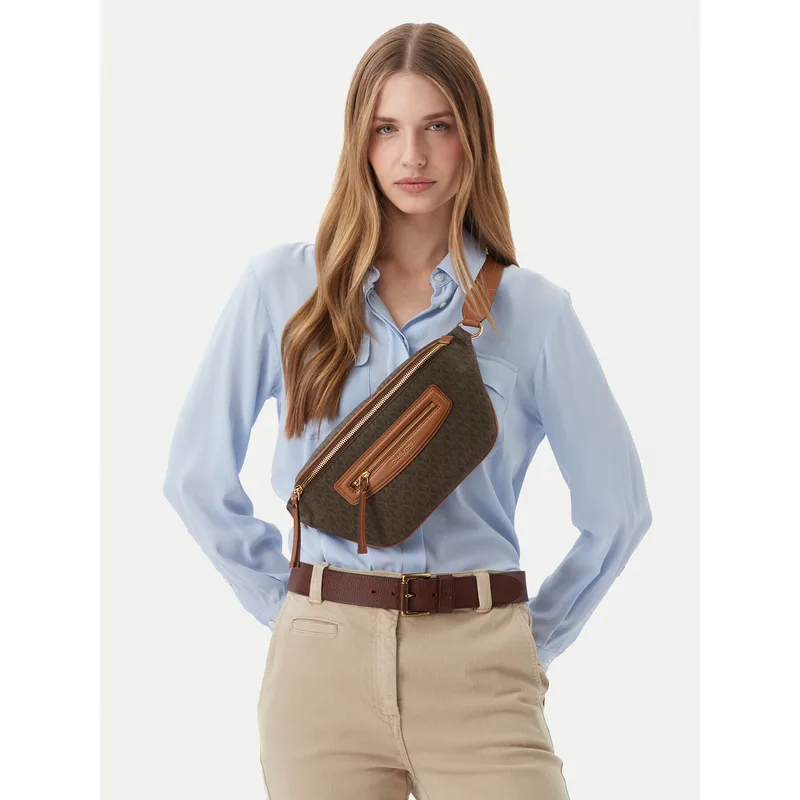 Τσάντα MICHAEL Michael Kors Jet Set 30S6GTVM8B Καφέ