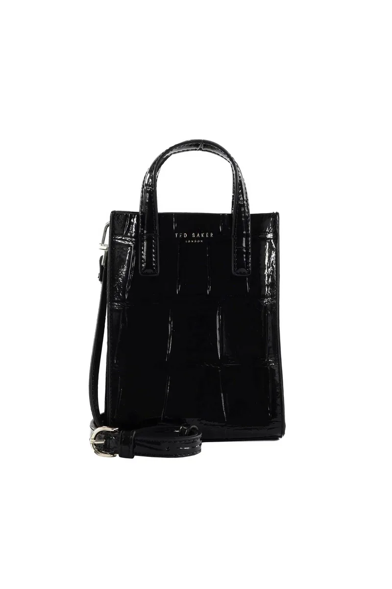 Ted Baker γυναικείo mini bag με κροκό σχέδιο "Viienna" - 283928 Μαύρο