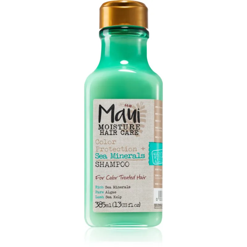 Maui Moisture Colour Protection + Sea Minerals λαμπρυντικό και ενισχυτικό σαμπουάν για βαμμένα μαλλιά με μεταλλικά στοιχεία 385 ml