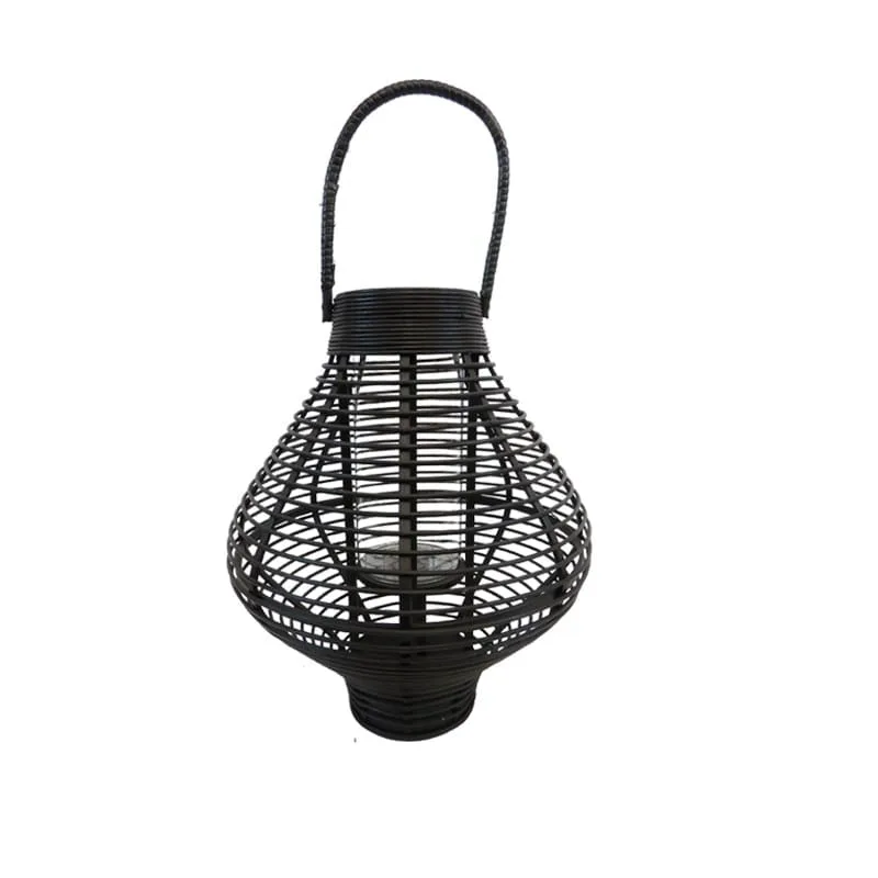 Φανάρι Bamboo Μαύρο Art Et Lumiere 39x44εκ. 14849 (Υλικό: Bamboo, Χρώμα: Μαύρο) - Art Et Lumiere - lumiere_14849