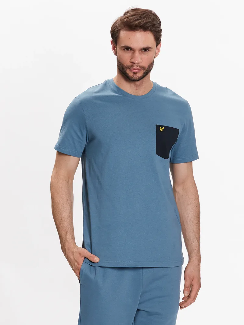 Lyle and Scott Ανδρικό Contrast Pocket T-shirt TS831V0G-W849 Σιέλ