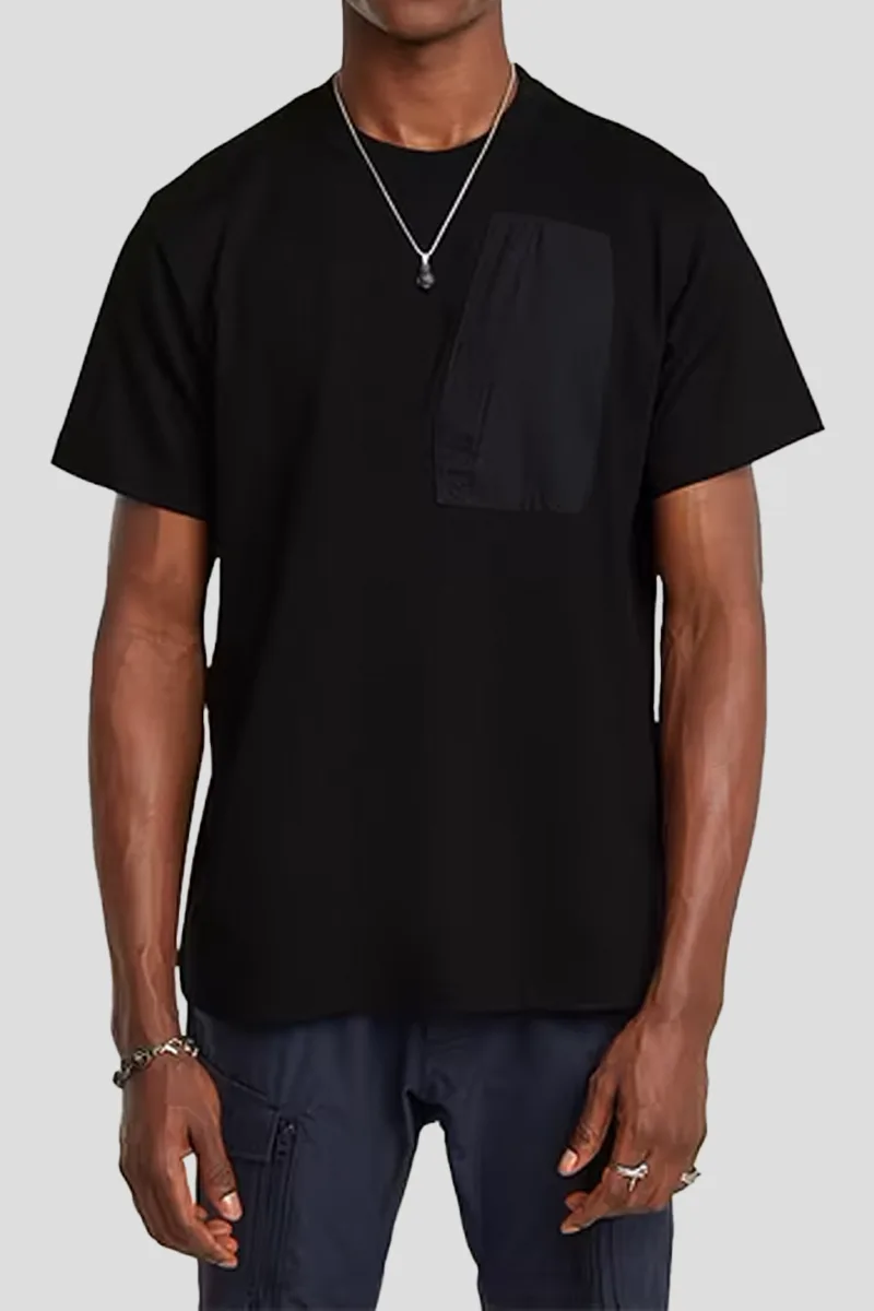 G-STAR Ανδρικό Μαύρο Outdoor Woven Pocket Loose T-Shirt