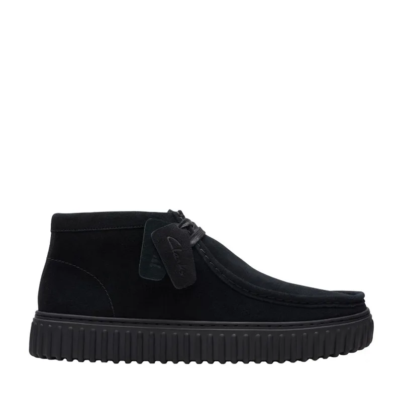 CLARKS Torhill Hi Μποτάκι 41,5-46 - ΜΑΥΡΟ