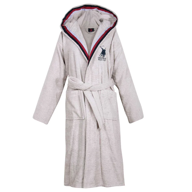 Greenwich polo club μπουρνουζι x-large essential 3064 grey