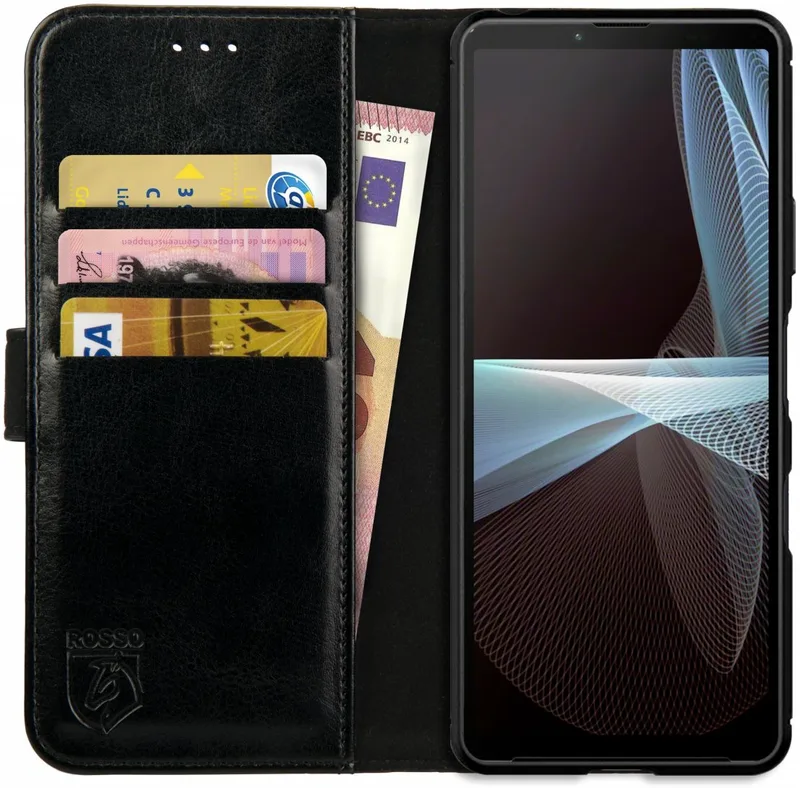 Κόκκινο Element PU Θήκη Πορτοφόλι Sony Xperia 10 III - Black (8719246312687)