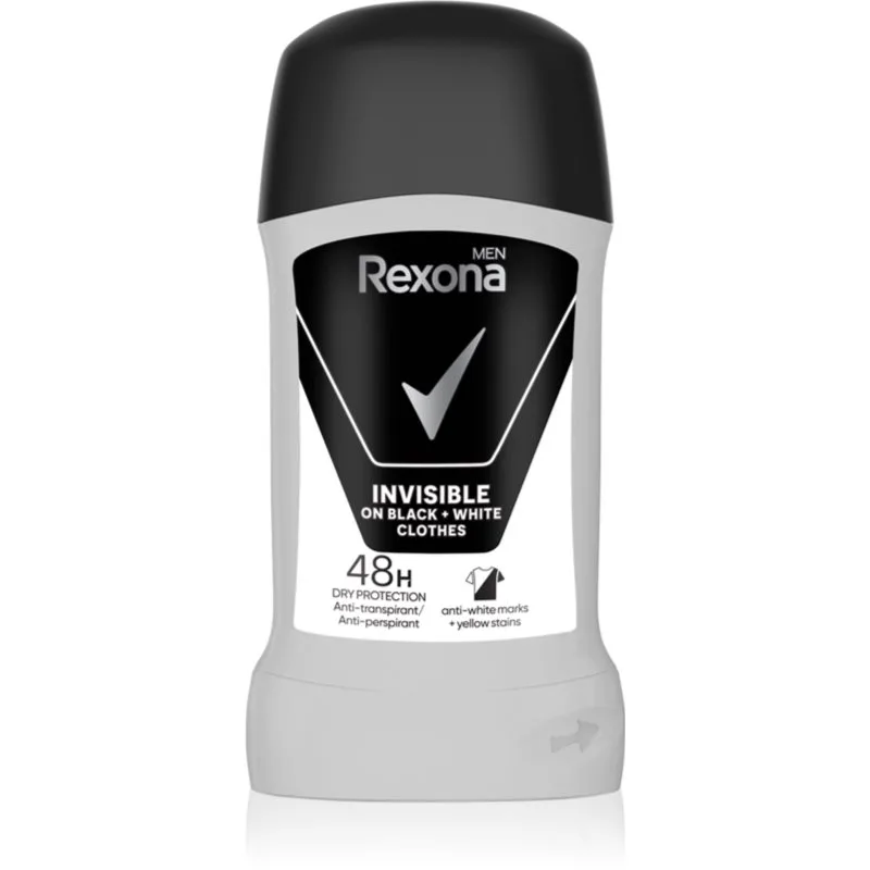Rexona Men Invisible στερεό αντιιδρωτικό για την αντιμετώπιση των λευκών κηλίδων 48 H 50 ml