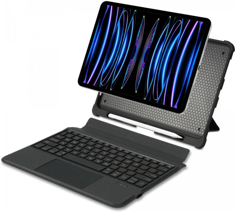 Θήκη Apple iPad Air 8 2026 11" / Air 7 2025 11" / iPad Air 6 2024 11" / Air 5 2022 10.9" / Air 4 2020 10.9" - Buddi Thorn Keyboard Case με Υποδοχή για Apple Pencil και Αποσπώμενο Μαγνητικό Πληκτρολόγιο Bluetooth - Black (8719246455599)