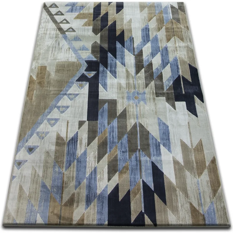 Χαλιά Rugsx Χαλί DROP JASMINE 758 μπλε/Καπνός 160x220 cm
