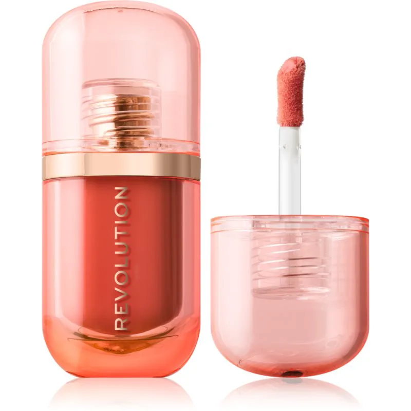 Revolution Superdewy Blush Burst υγρό ρουζ απόχρωση Peach Spritz 4.2 ml