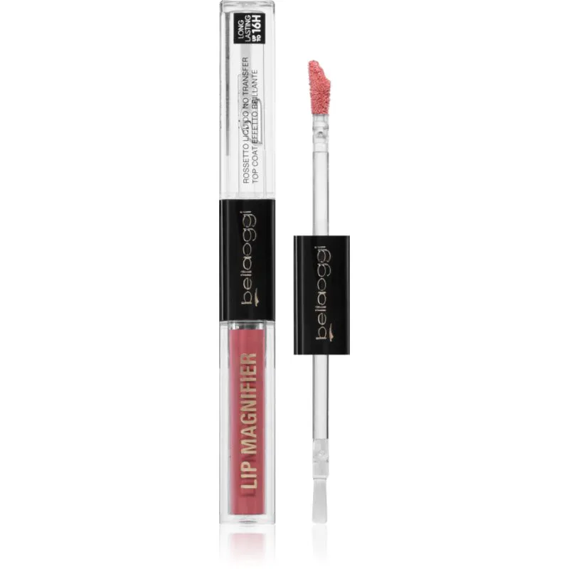 bellaoggi Lip Magnifier μακράς διαρκείας κραγιόν και λιπ γκλος 2 σε 1 απόχρωση Dusty Rose 2.7 ml