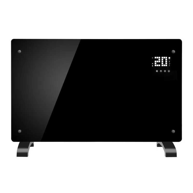 Σόμπα Convector Elite WGPHD-22, 2200W, Γυάλινο πάνελ, 50 C, Wi-Fi, Χρονοδιακόπτης, Οθόνη LED, Μαύρο