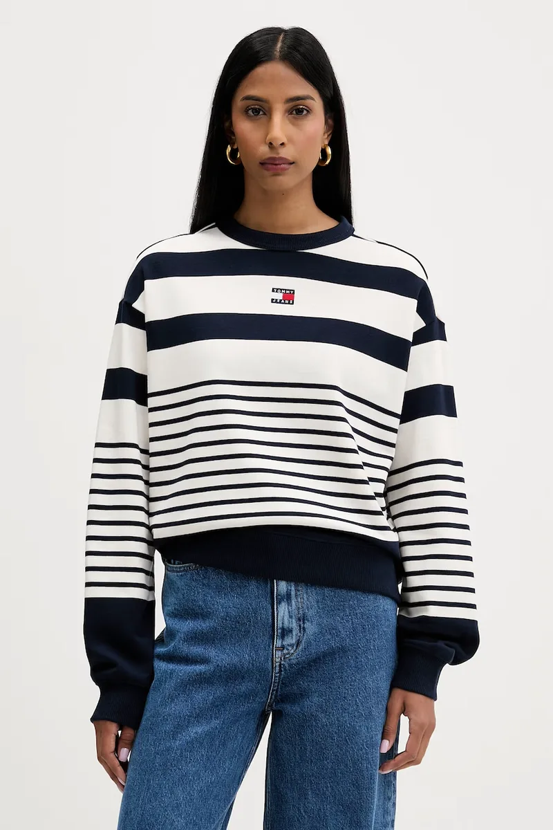 Tommy Jeans μπλούζα oversize γυναικεία βαμβακερή