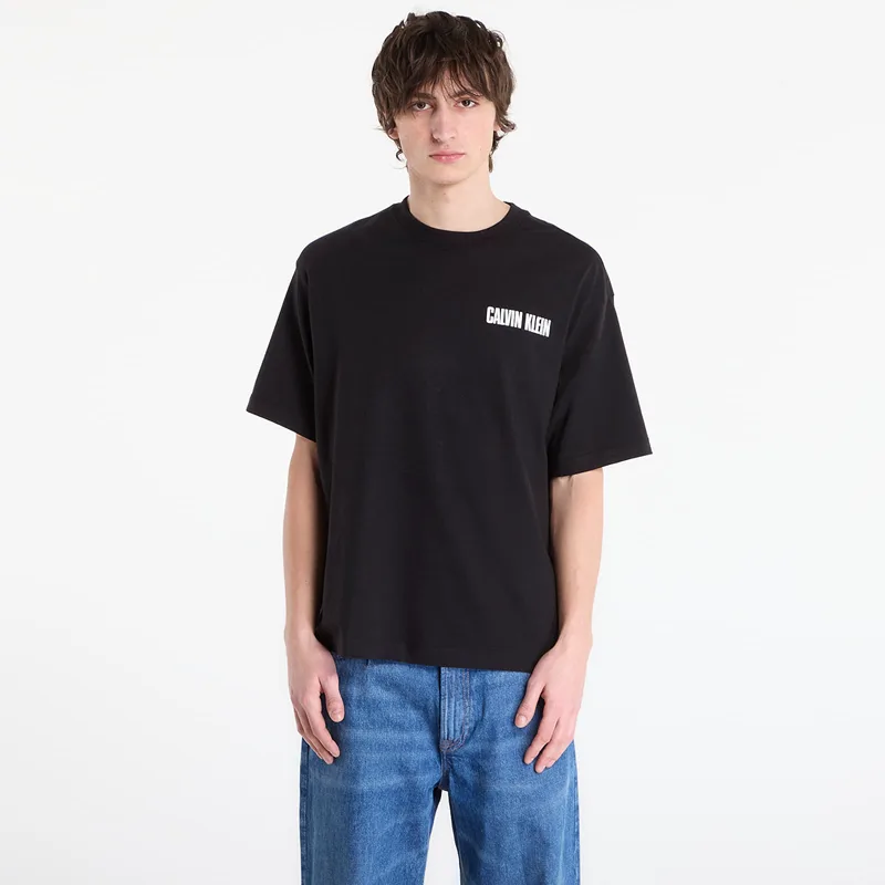 T-shirt Calvin Klein Jeans Ss 16S Ck Vert Logo Tee Black M