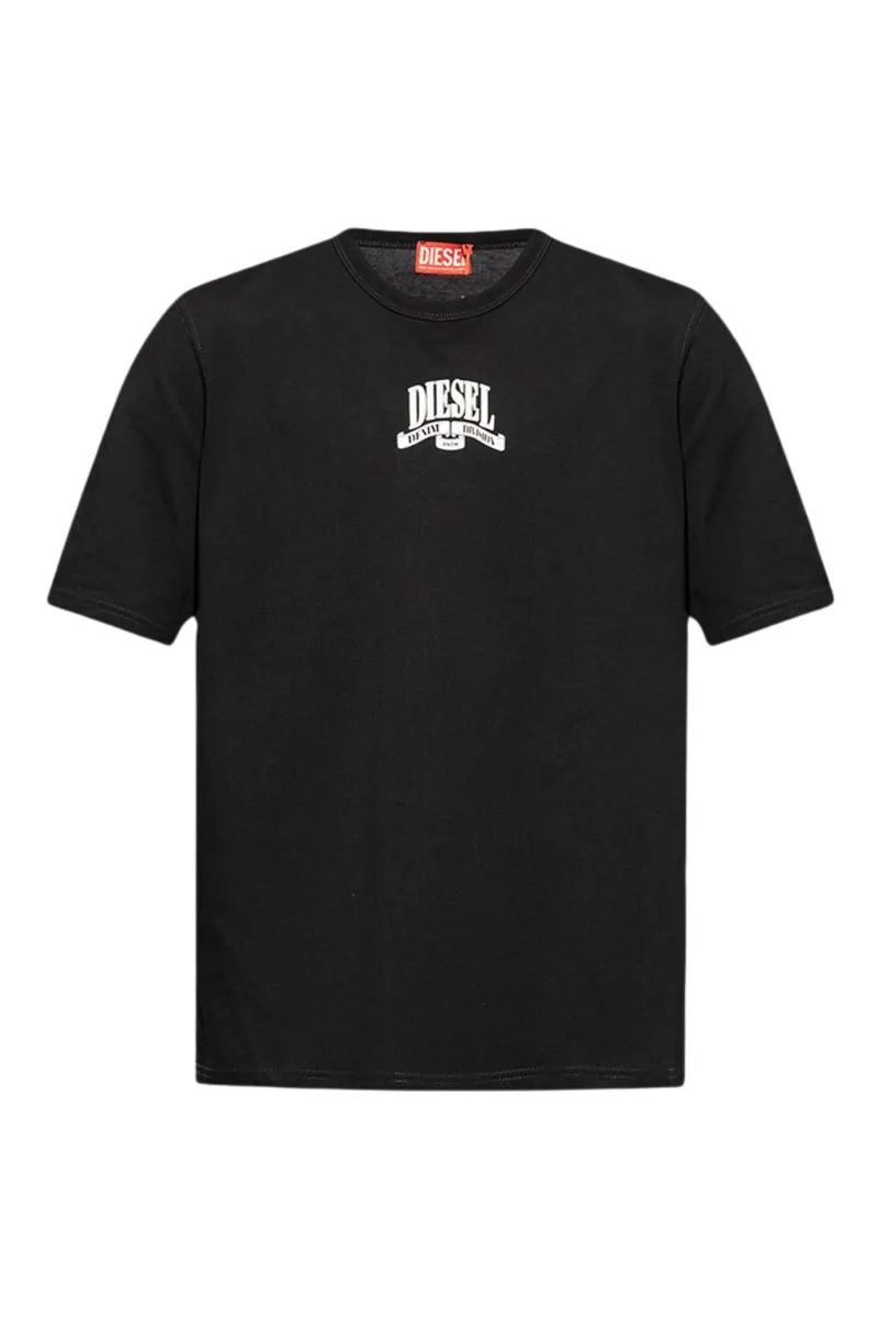 DIESEL T-Shirts Ανδρικά T-ADJUST-K10 T-SHIRT - ΜΑΥΡΟ-W24A150200GRAI-BLACK