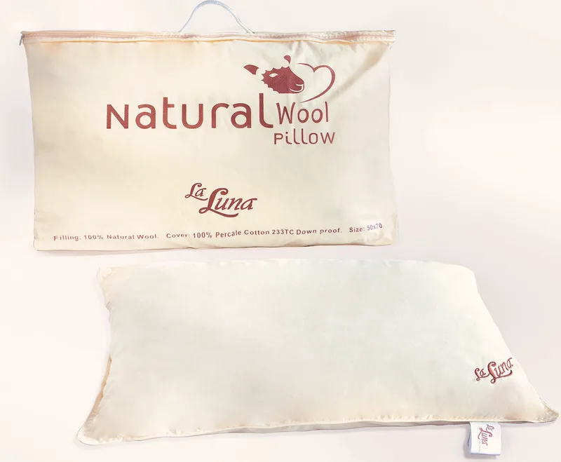 Μαξιλάρι Ύπνου La Luna The Wool Natural 50x70 Medium