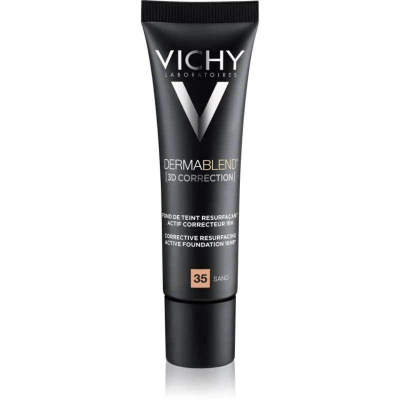 Vichy Dermablend 3D Correction διορθωτικό λειαντικό μεικ απ SPF 25 απόχρωση 35 Sand 30 ml